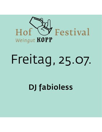 Ticket Hoffestival Freitag 25.07.25