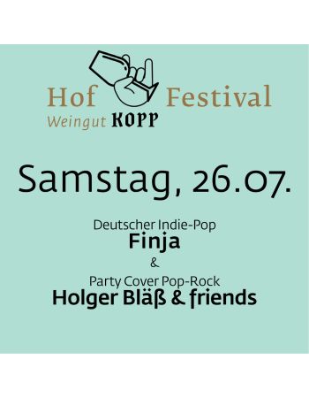 Ticket Hoffestival Samstag 26.07.25